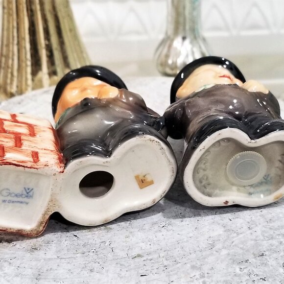 Goebel Chimney Sweep Figurines Egg Timer Shaker - Germany Vintage - Picture 5 of 5